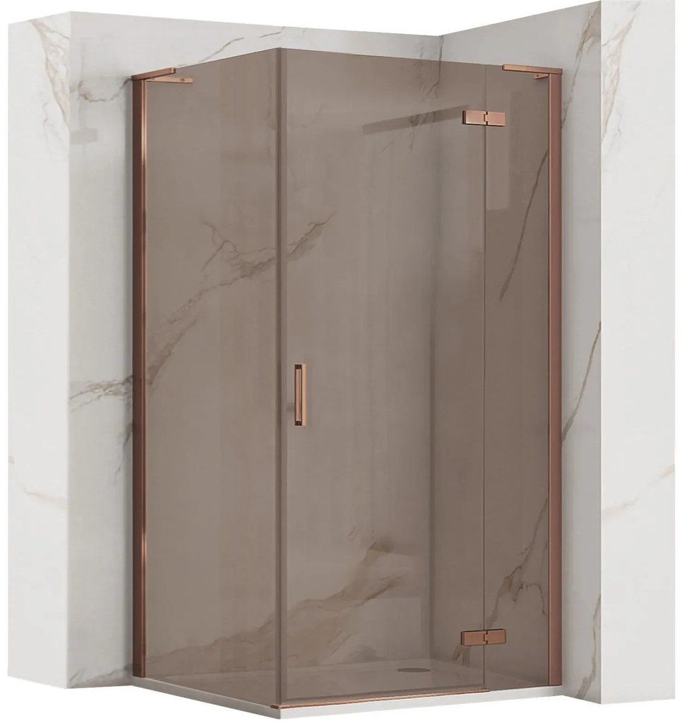 Душ кабина REA Hugo 100x80 Copper Brush