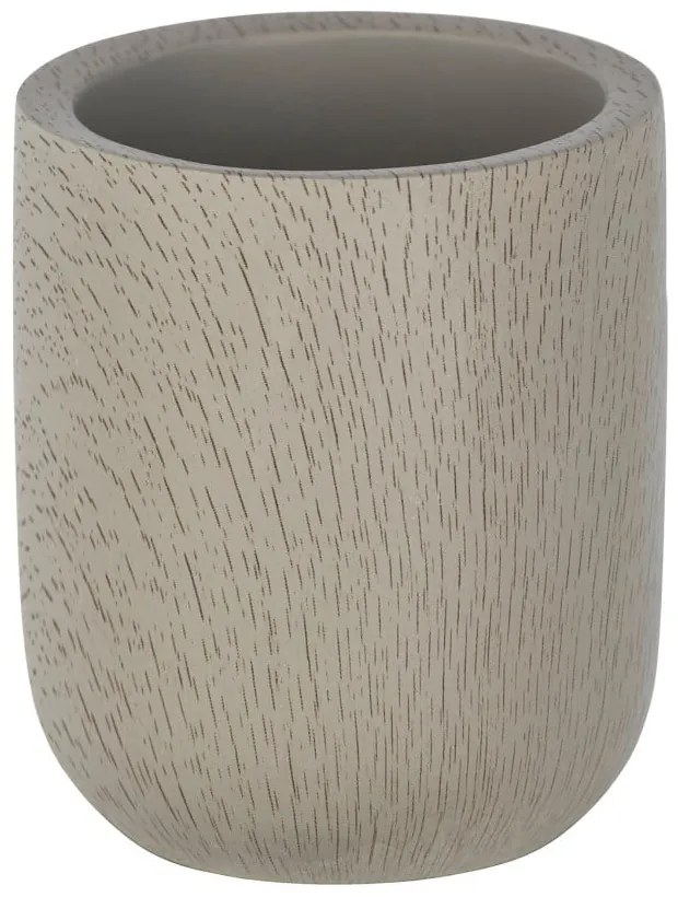 Сиво-кафява циментова чаша за четки за зъби - Wenko