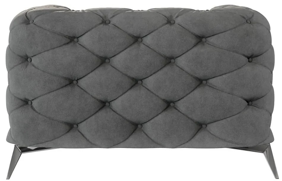 Сиво кадифено кресло Chelsea – Ropez