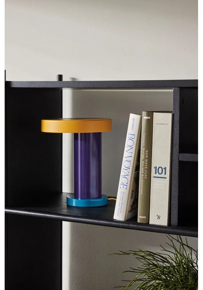 Лилава LED затъмняваща се настолна лампа (височина 25 cm) Magic – Hübsch