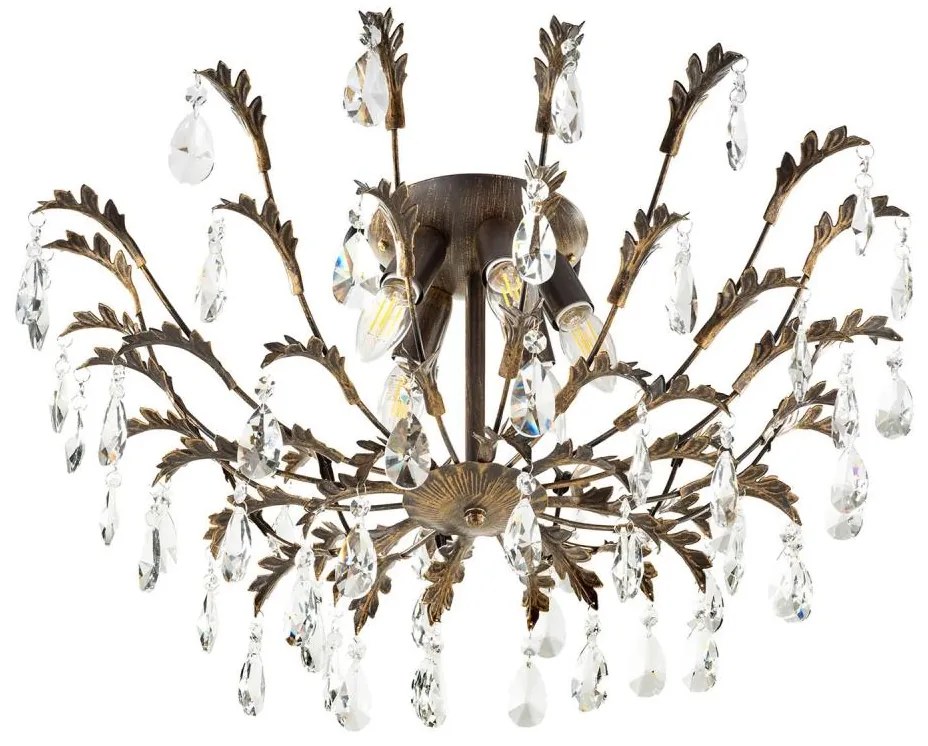 ONLI - Таванно осветително тяло TERESA 5xE14/6W/230V бронзово