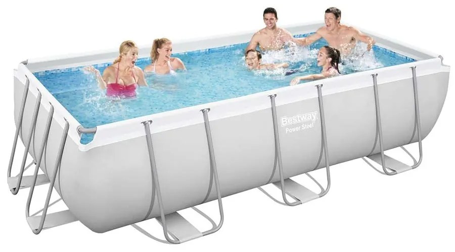 Bestway - Голям басейн с метална конструкция 404 х 201 х 100 см