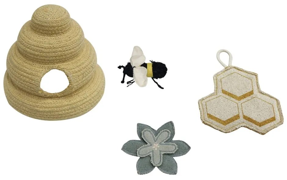 Кремаво памучно детско килимче за игра 90x130 cm Pollination – Lorena Canals