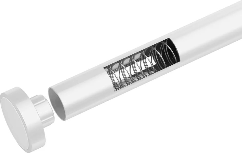 Бял телескопичен стълб за баня, дължина 70-115 см Luz - Wenko