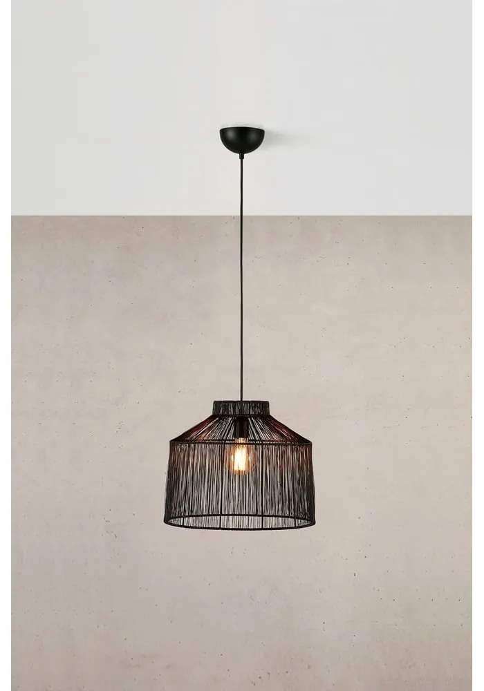 Черна висяща лампа с метален абажур ø 42 cm Capanna - Markslöjd