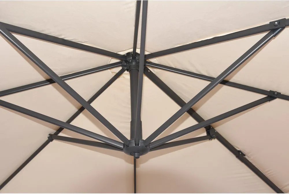 Кремав чадър 300x300 cm Deluxe – Garden Pleasure