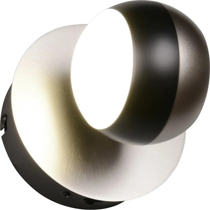 LED стенна лампа в черен и сребрист цвят Orbit – Trio Select