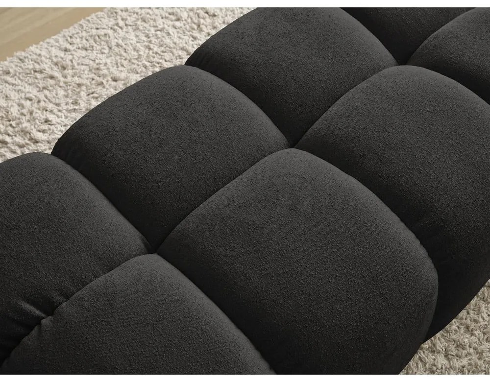 Черна шенилова табуретка Everest – Bobochic Paris