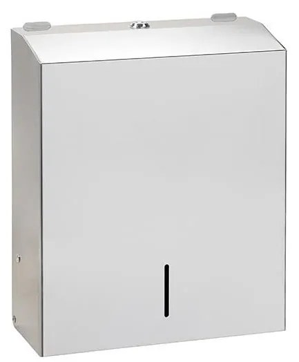 Диспенсър за кърпи 28x35 см неръждаема стомана/сребрист