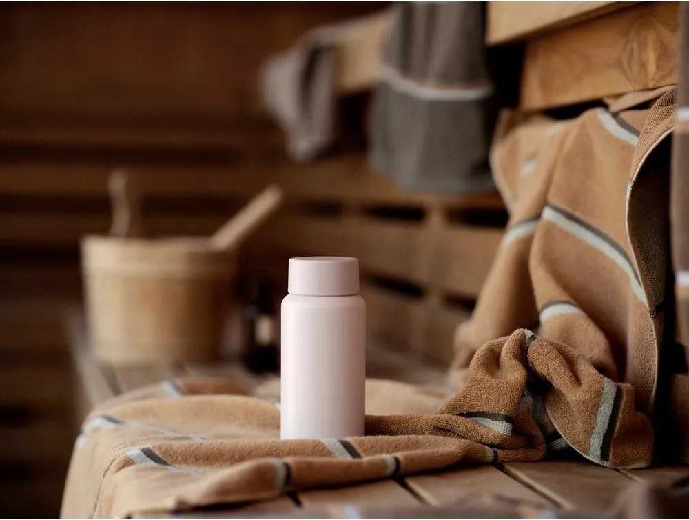 Светлорозова термочаша от неръждаема стомана 400 ml Singles – Zone