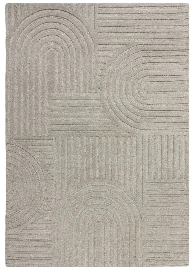 Сив вълнен килим , 120 x 170 cm Zen Garden - Flair Rugs
