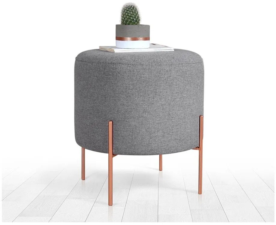 Сива табуретка Copper – Artie