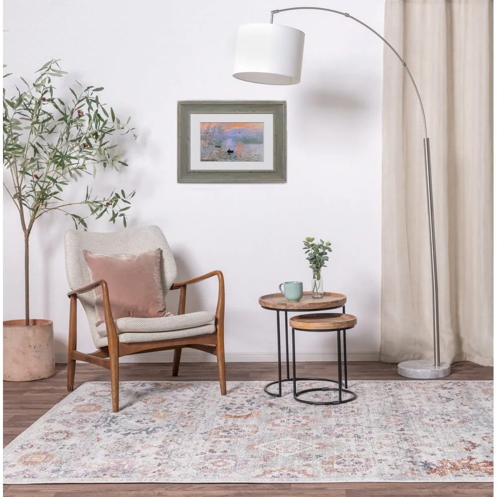 Бежов килим 170x120 cm Flores - Asiatic Carpets