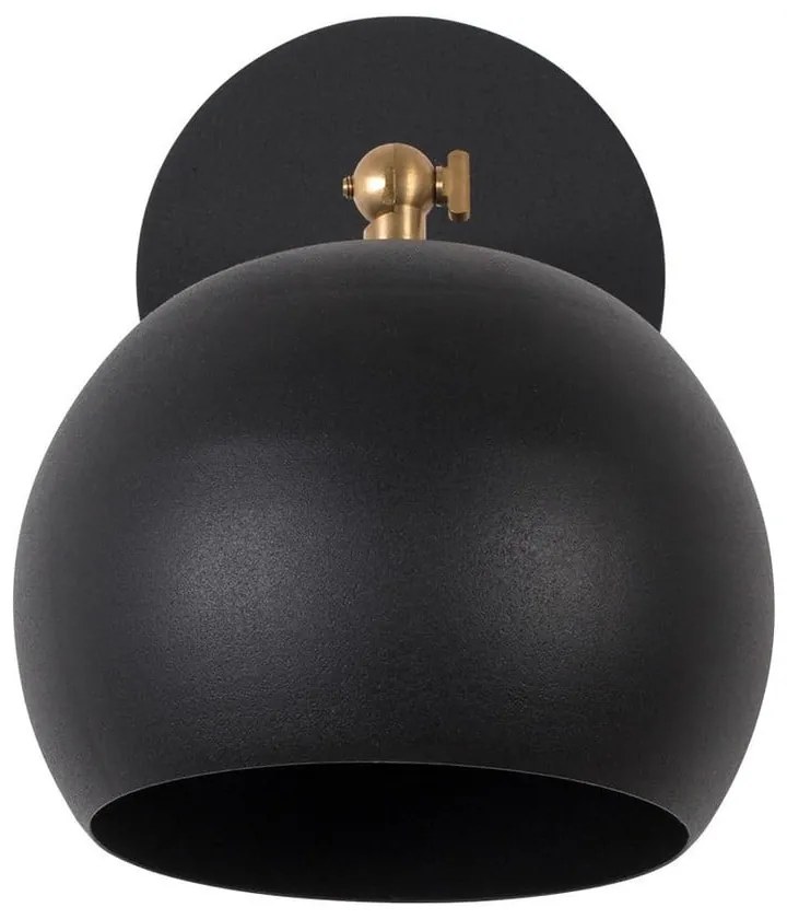 Черна стенна лампа ø 15 cm Sivani – Opviq lights