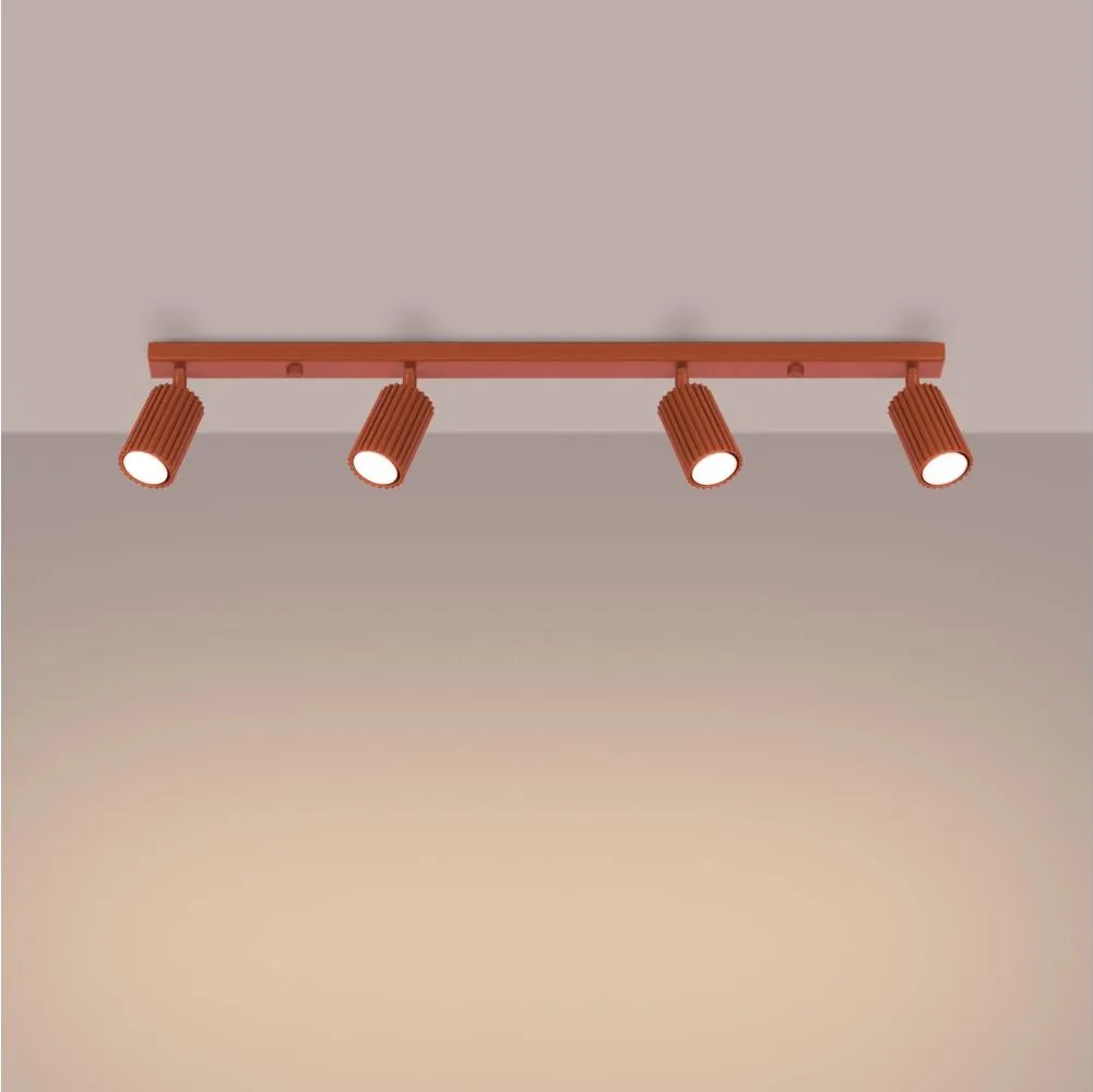 Brilagi - LED точково осветително тяло CRESTO 4xGU10/10W/230V червено