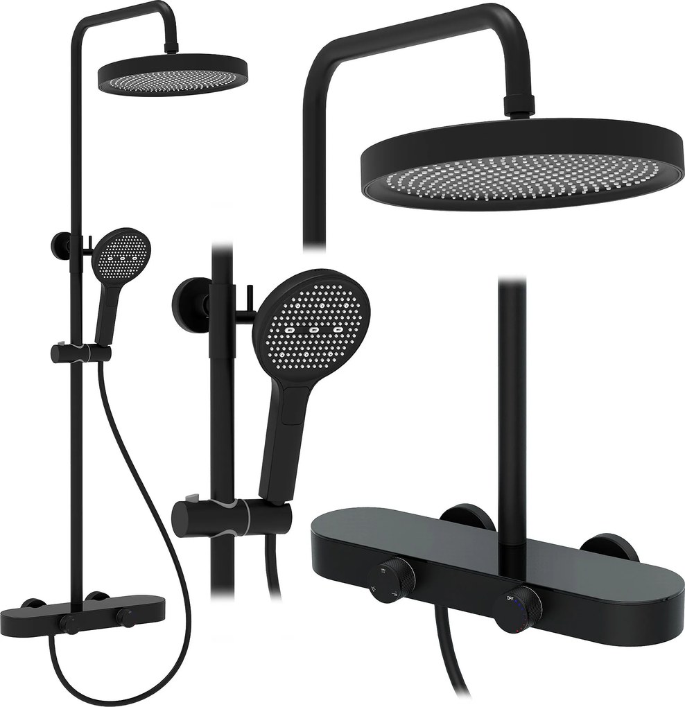 Комплект за душ REA Creo Black