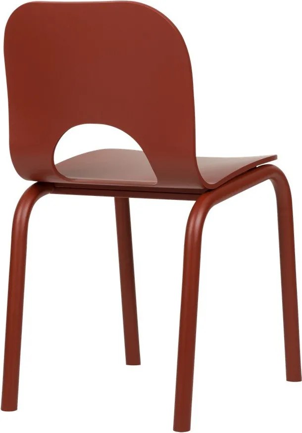 Червен трапезен стол Atto – noo.ma