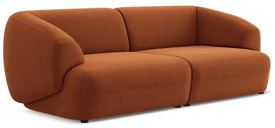 Оранжев кадифен диван 232 cm Moana – Makamii