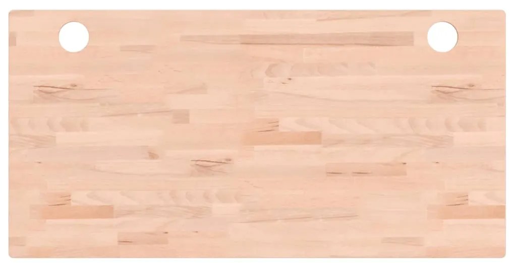 356069 vidaXL Плот за бюро, 100x50x2,5 см, масивно дърво бук