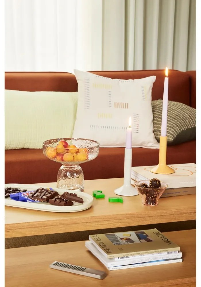 Стъклена ръчна изработка ваза (височина 19 cm) Aino – Hübsch