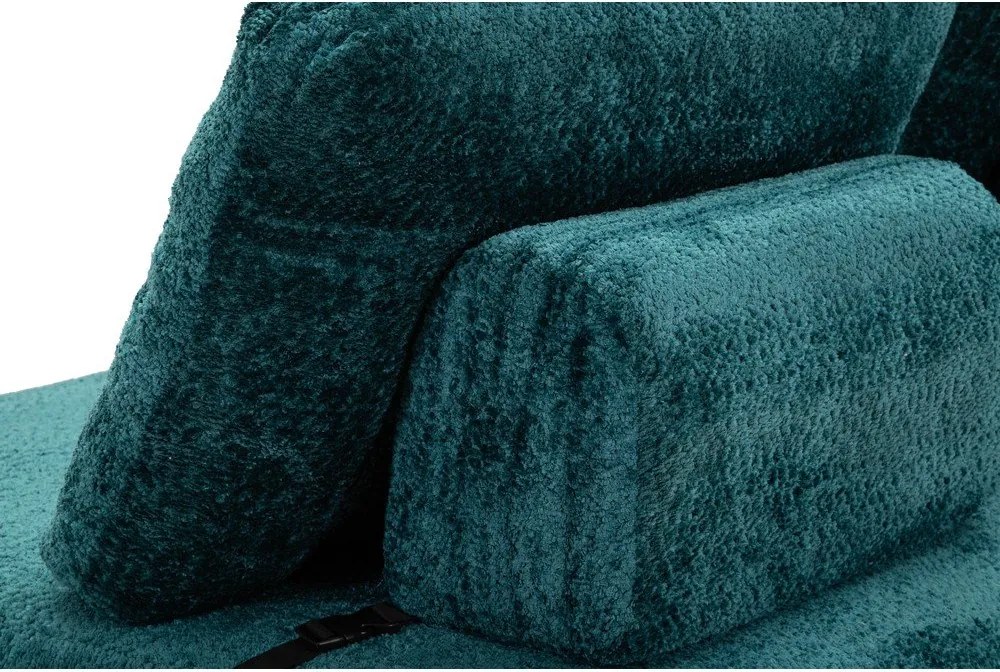 Тюркоазен сгъваем диван от букле 150 cm Faster – Mauro Ferretti