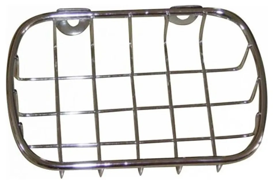 Метална стенно сапунерка 9x14 см, хром с блясък