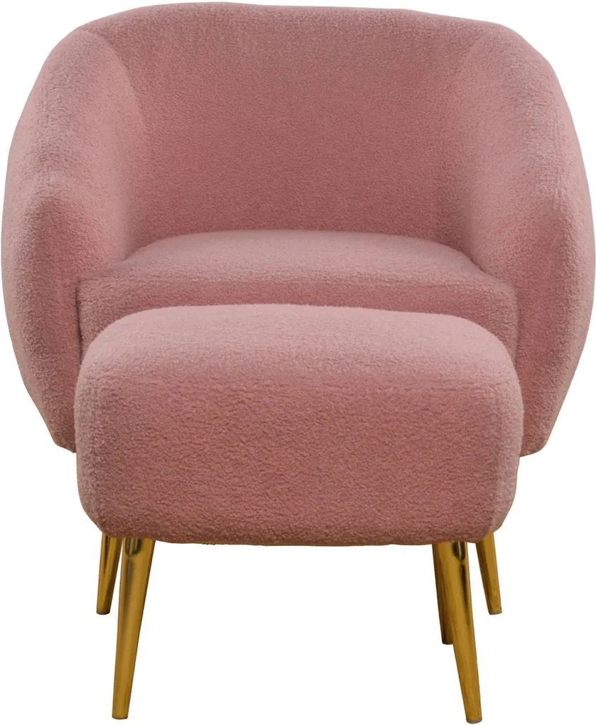 Комплект фотьойли Fuzzy - розов