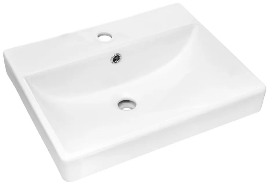 COMAD UN-RITA-GW-50 - Мивка за плот RITA 50x40 см керамика/бял гланц