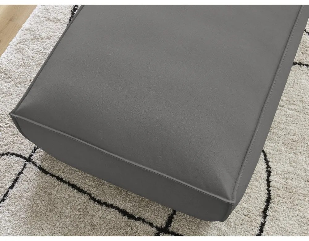 Сива табуретка от изкуствена кожа Boheme – Bobochic Paris