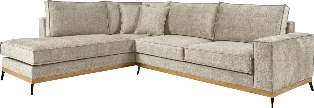 Ъглов диван Fredrik-Бежов-Left