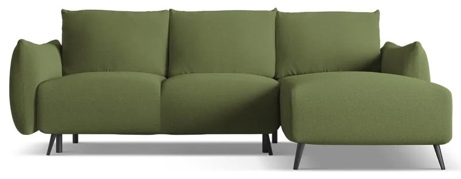 Зелен ъглов диван (десен ъгъл) Malie – Makamii
