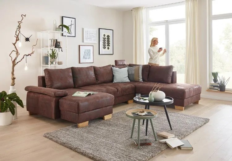 Ъгъл диван Garren plus-Left-Bordeaux