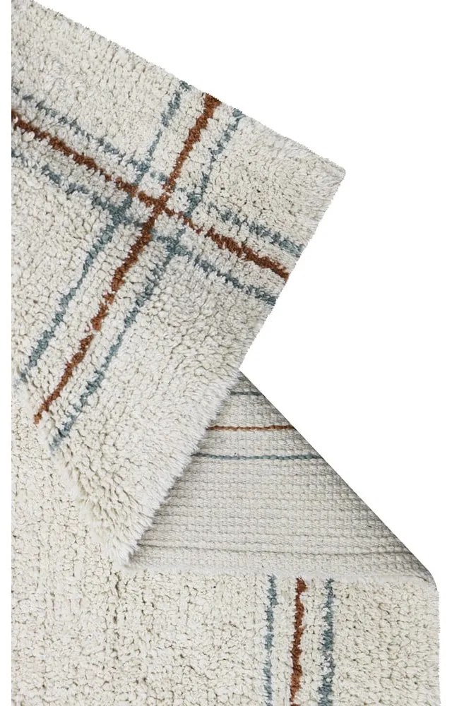 Кремава ръчно изработена памучна пътека подходяща за пране 80x230 cm Cuisine Natural – Lorena Canals