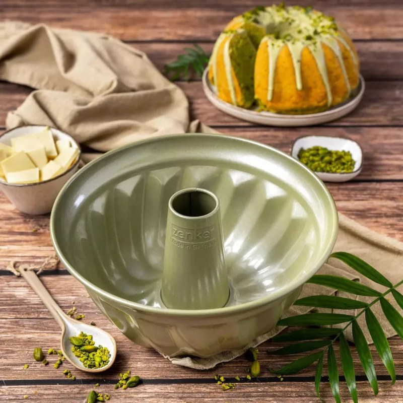 Форма за печене Zenker 7455, Кръгла, 25 см, ILAG Maximizing Green покритие, До 180C, Зелен