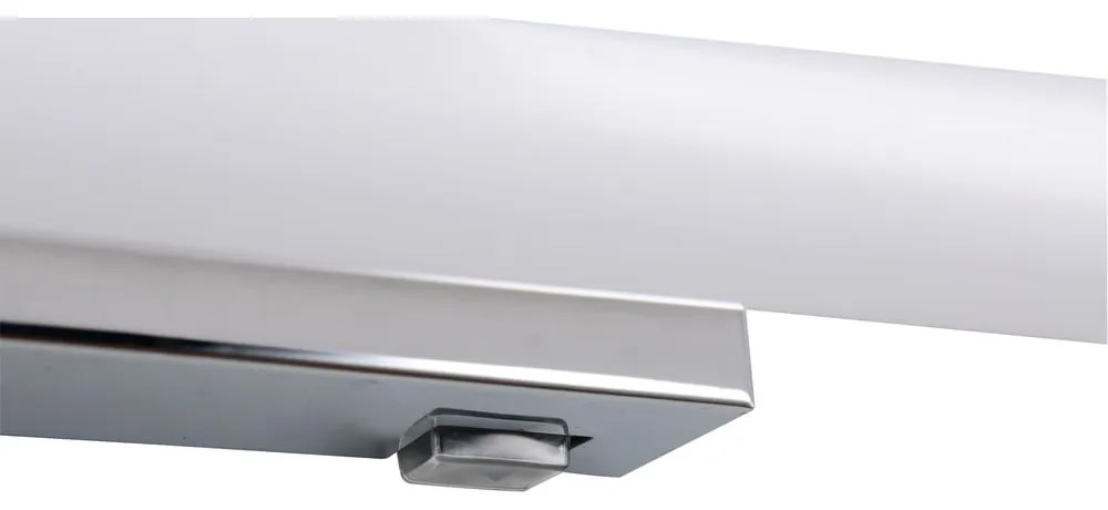 LED стенна лампа в лъскаво сребристо Mattimo – Trio