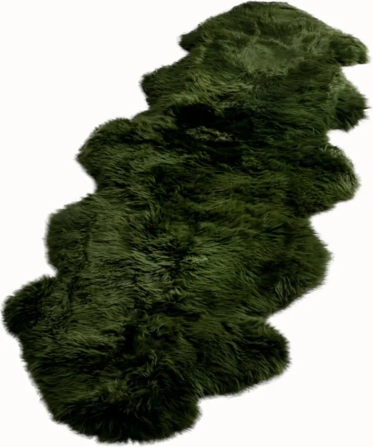 Двойна зелена овча кожа, 60 x 240 cm - Native Natural