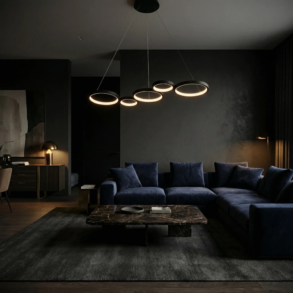 ВИСЯЩА ТАВАННА ЛАМПА APP1923-CP BLACK