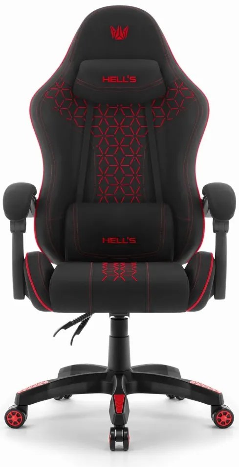 Геймърски стол HC-1008 2.0 с ергономични възглавници - черен и червен