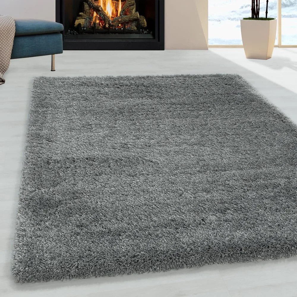Сив килим 160x230 cm Fluffy – Ayyildiz Carpets