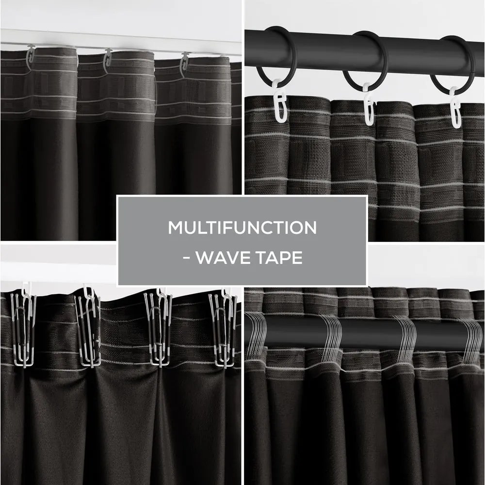 Черно затъмняващо перде 140x270 cm – Restilo