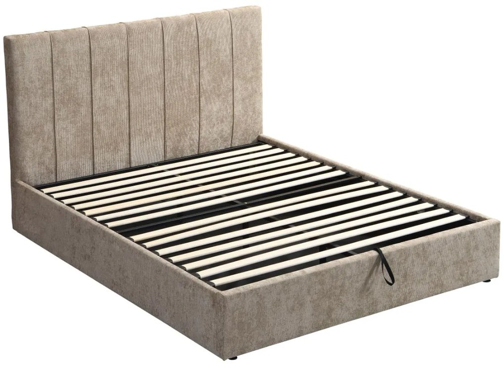 Тапицирано легло Denzel-каки-160x200-Lift-Storage