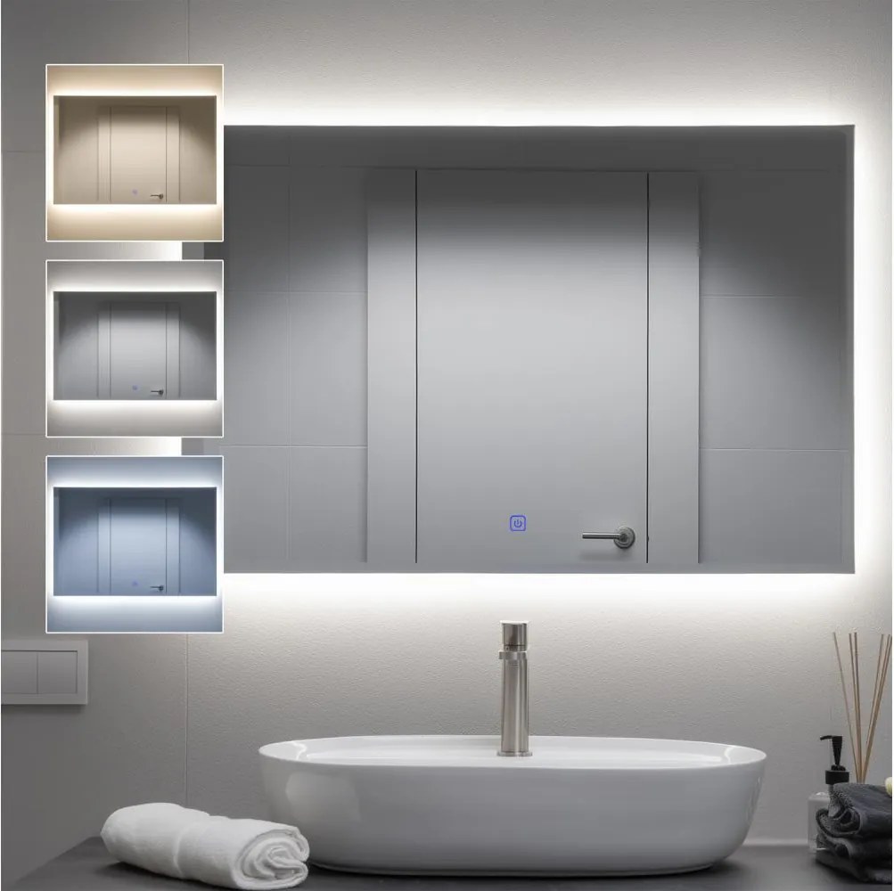 Brilagi - LED огледало за баня LUCE LED/30W/230V 60x90 cm IP44 CRI 90 димируемо + CCT