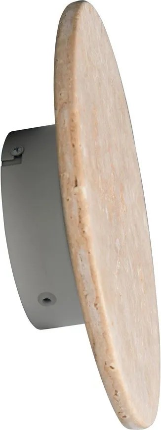 Каменна LED затъмняваща се стенна лампа в матово бял цвят Bobbin – Trio Select