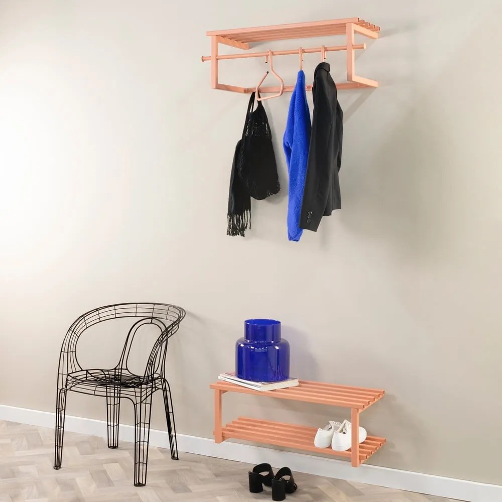 Метална етажерка за обувки в цвят сьомга Marco - Spinder Design