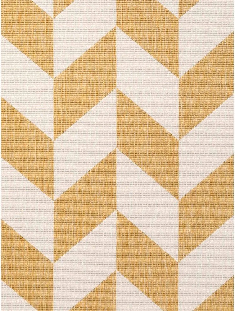 Килим за открито и закрито в цвят жълта охра/кремав 120x170 cm Haringey Terrick – Ted Baker