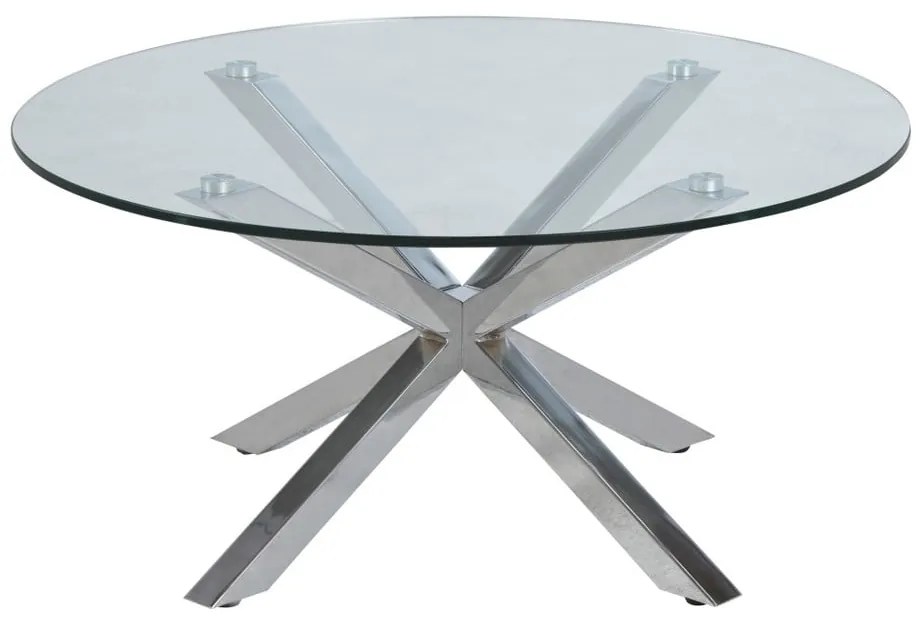 Кръгла масичка за кафе в сребристо ø 82 cm Heaven - Actona