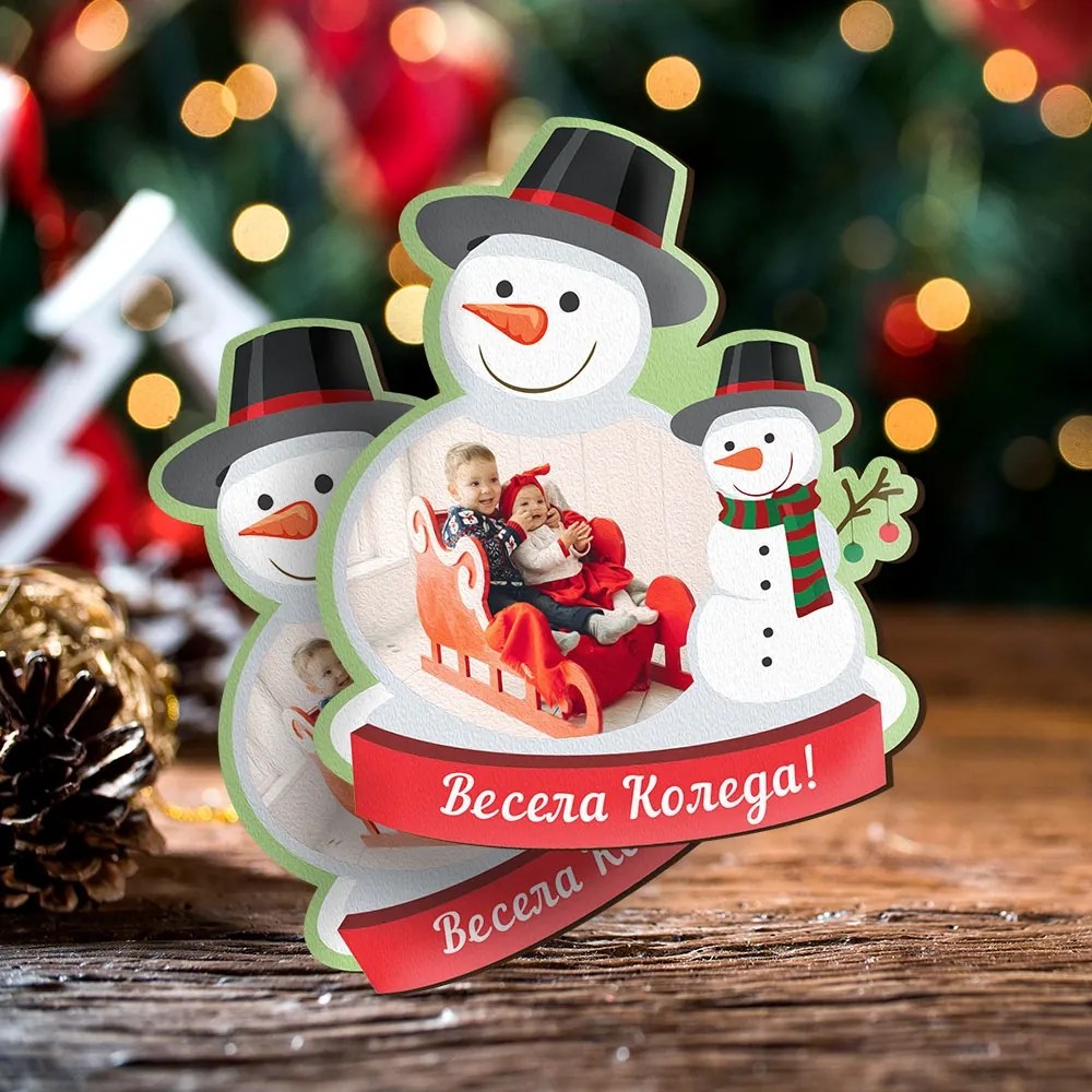 Комплект от 5 броя магнити - Снежен човек