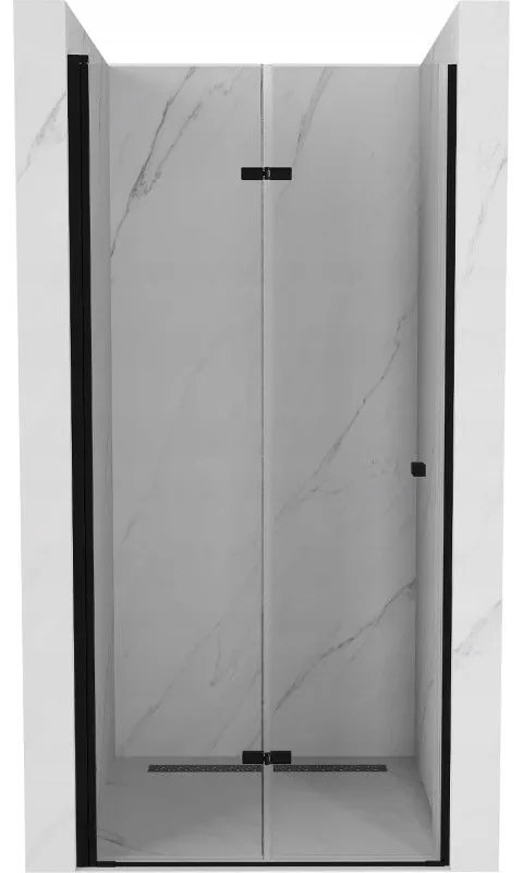 Mexen Lima сгъваеми душ врати 110 см, прозрачен, черен - 856-110-000-70-00