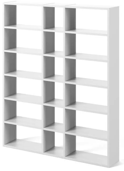 Бял шкаф за книги 182x224 cm Pombal - TemaHome