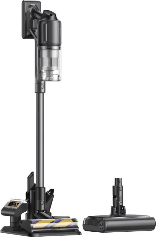 Вертикална прахосмукачка Dreame R20 Ultra AquaCycle VRV57F-AC, 200AW, 5 степени, 0.35/0.4/0.6 л, 90 мин, HEPA, LCD дисплей, Безчетков мотор, Черен